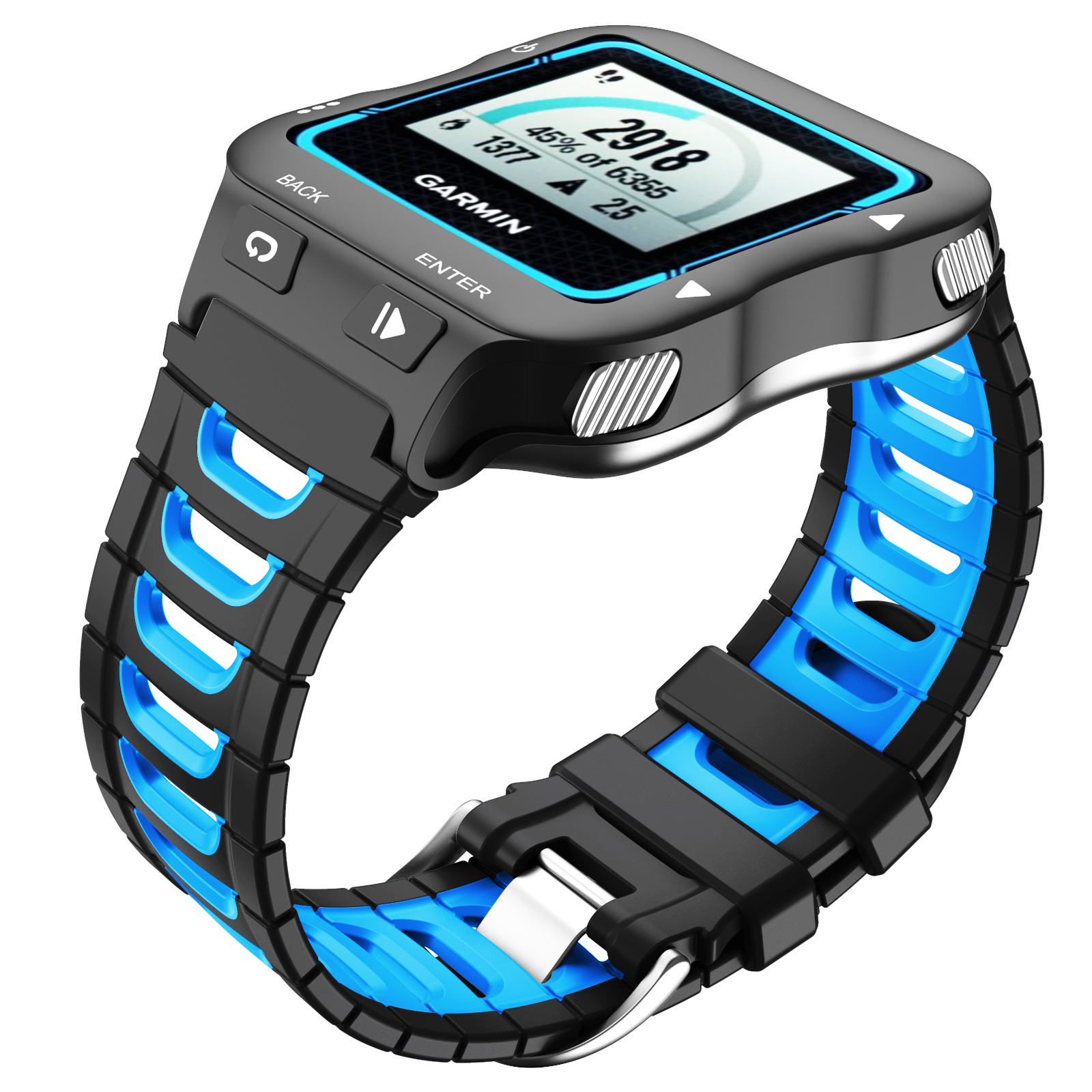 Garmin Zachte Siliconen Riem Voor Voorloper 920X T Mode Dubbele Kleuren Vervangende Horlogeband Rubber Polsband