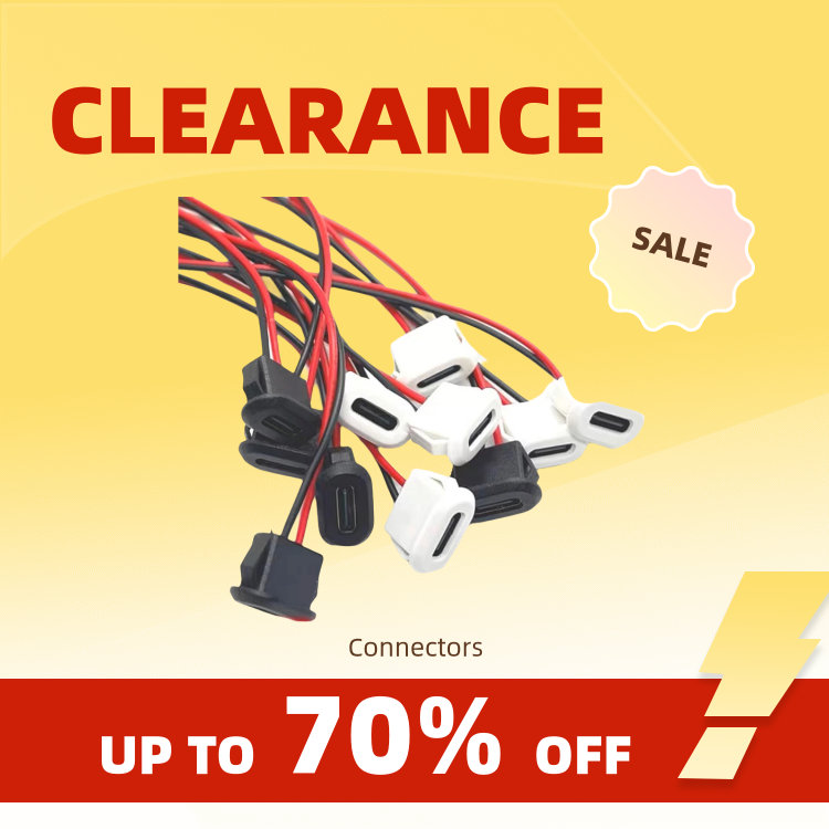 Clearance_1 ~ 10PCS USB Type-C กันน้ํา USB Connector การบีบอัดโดยตรงฐานหญิงซ็อกเก็ตหญิงชาร์จอินเทอร์เฟซ Weldi