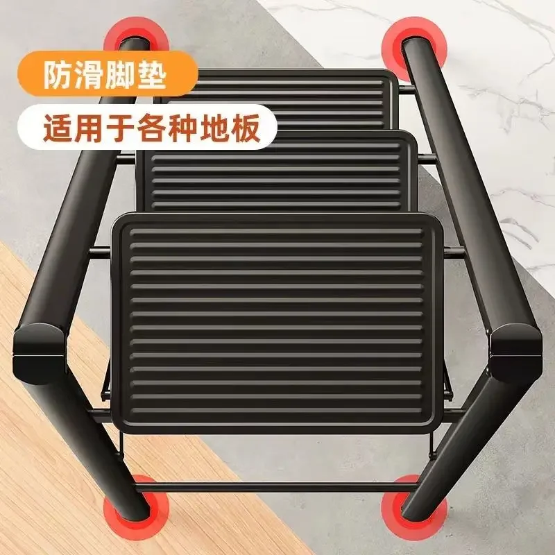 Durable Household Indoor Thickened Herringbone Ladder Multifunctional Folding Ladder Stool Telescopic Ladder