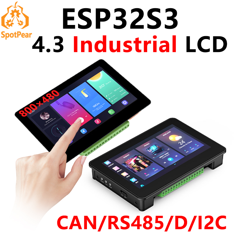 ESP32 S3 4,3-дюймовый ЖК-дисплей (B) 800x480 Неподъемная плата сенсорного экрана LVGL с датчиком CAN I2C RS485