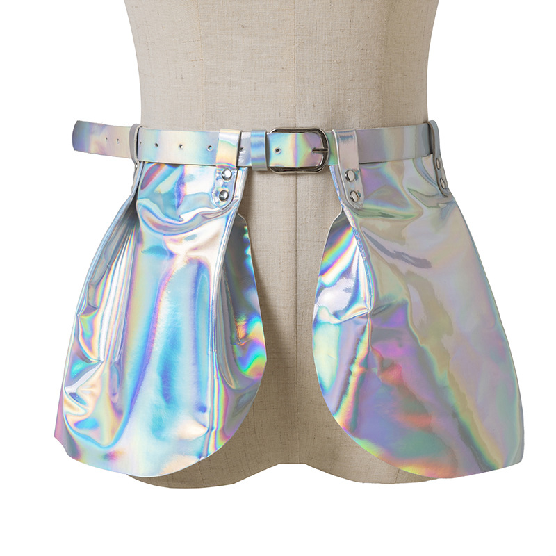 Damesrok Peplumriem Vrouwelijke harnasjurken Mode Brede Gotische Luxe Taille Designer Laser Taillebandrok