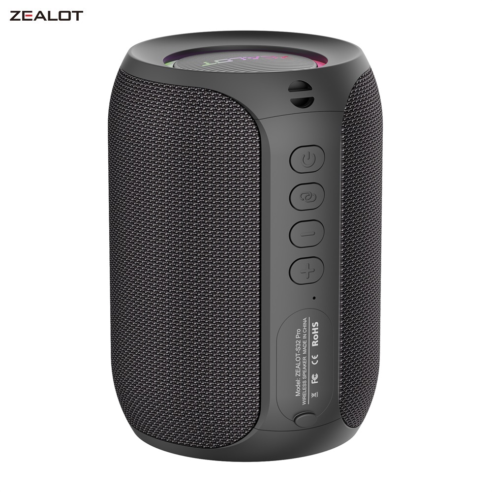 ZEALOT-S32PRO Altoparlante portatile Bluetooth 5.2 Esterno impermeabile Wireless TWS Mini Colonna Box Altoparlante Esterno TF Card Boom Box