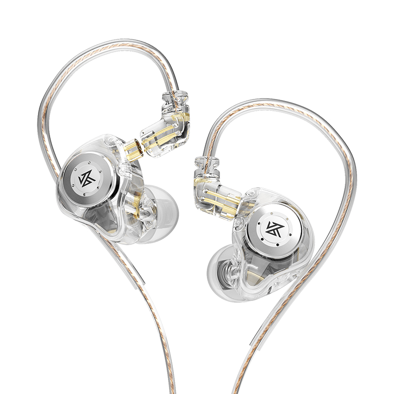 Fones de Ouvido Intra-auriculares KZ EDX Pro com Fio, Driver Dinâmico Magnético Duplo de 10mm, HiFi com Graves Profundos, Fones IEM com Cabo OFC Destacável, Headset Gamer com Cancelamento de Ruído para Músicos, Audiófilos e PC