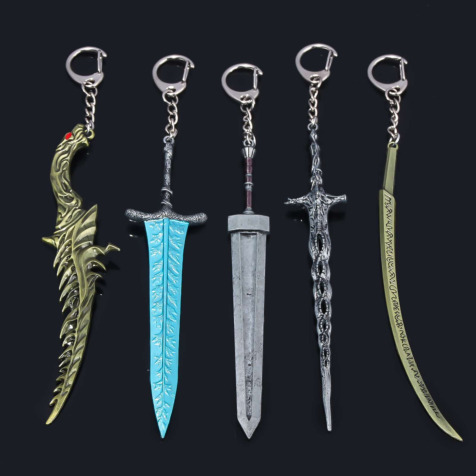 14 cm Ring Dark Moon Greatswor Eldens Schlüsselanhänger Anhänger Bloodhound's Fang Schlüsselanhänger Cosplay Fans Requisiten Männer Frauen Rucksack Schmuck