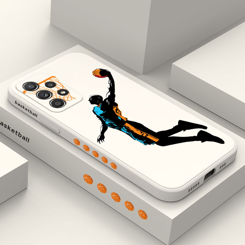 Wilde Basketbal Case Voor Samsung A56 A36 A26 A17 A16 A07 A06 A54 A34 A73 A53 A33 A23 A13 A72 A52 A32 A12 A22 A15 A25 A35 A55 5G