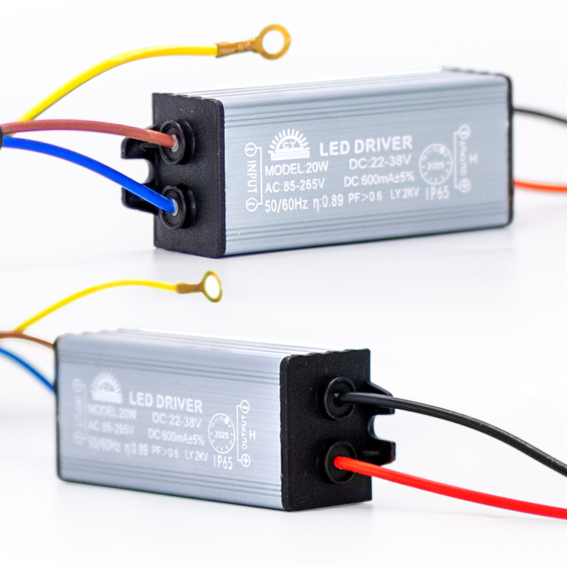 LED-Treiber, IP65, wasserdicht, konvertiert AC85–265 V auf DC22–38 V, Beleuchtungstransformator, DIY-Netzteil, Adapter für Flutlicht-Scheinwerfer