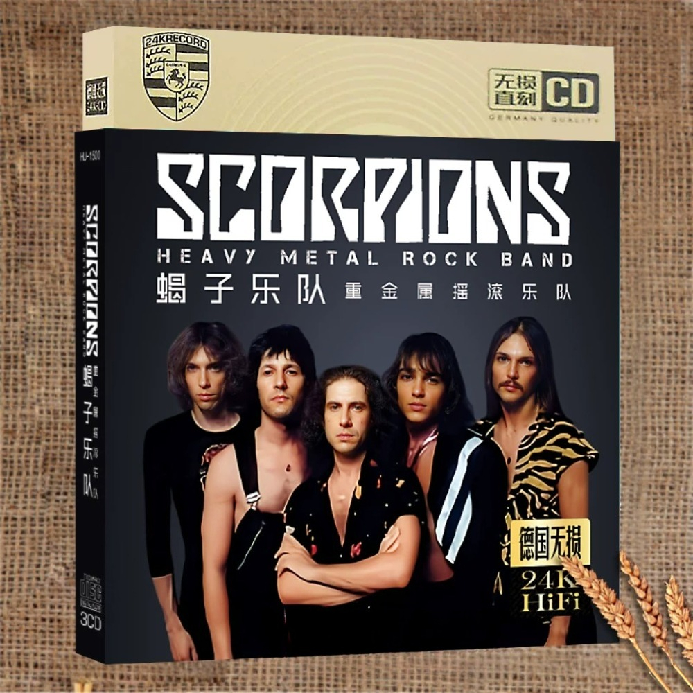 ชุดแผ่นซีดี 3 แผ่น วงสกอร์ปิอันส์ คลาสสิค เฮฟวี่เมทัล - แผ่นรวมเพลงร็อคเยอรมันสำหรับเล่นในรถยนต์และผู้ที่ชื่นชอบร็อค