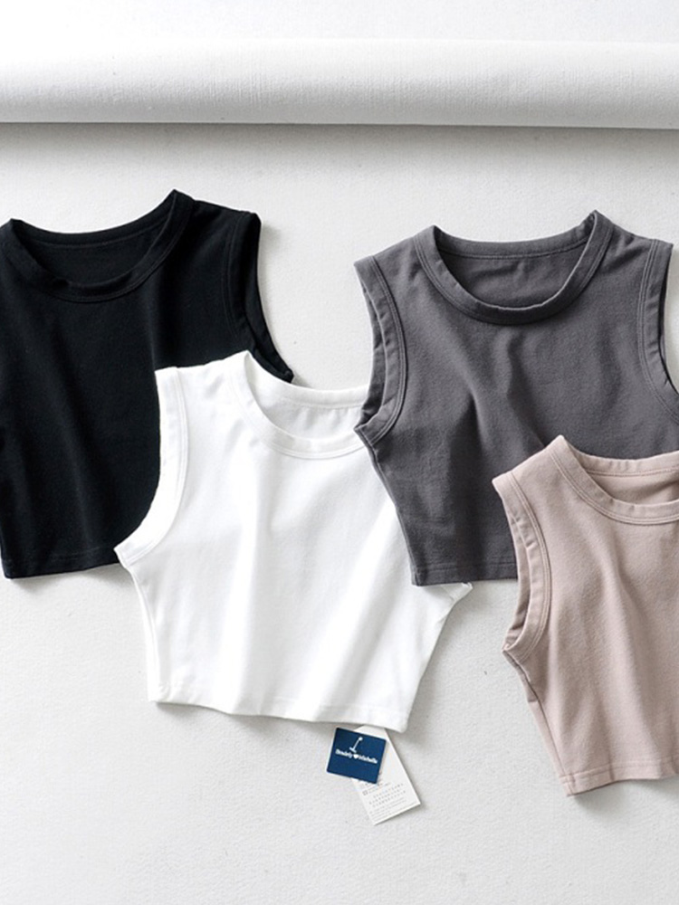 2024 lato vintage białe krótkie koszulki kobiety motocyklista czarny punk sexy tank top w koreańskim stylu moda uliczna przycięte top bez rękawów feminino
