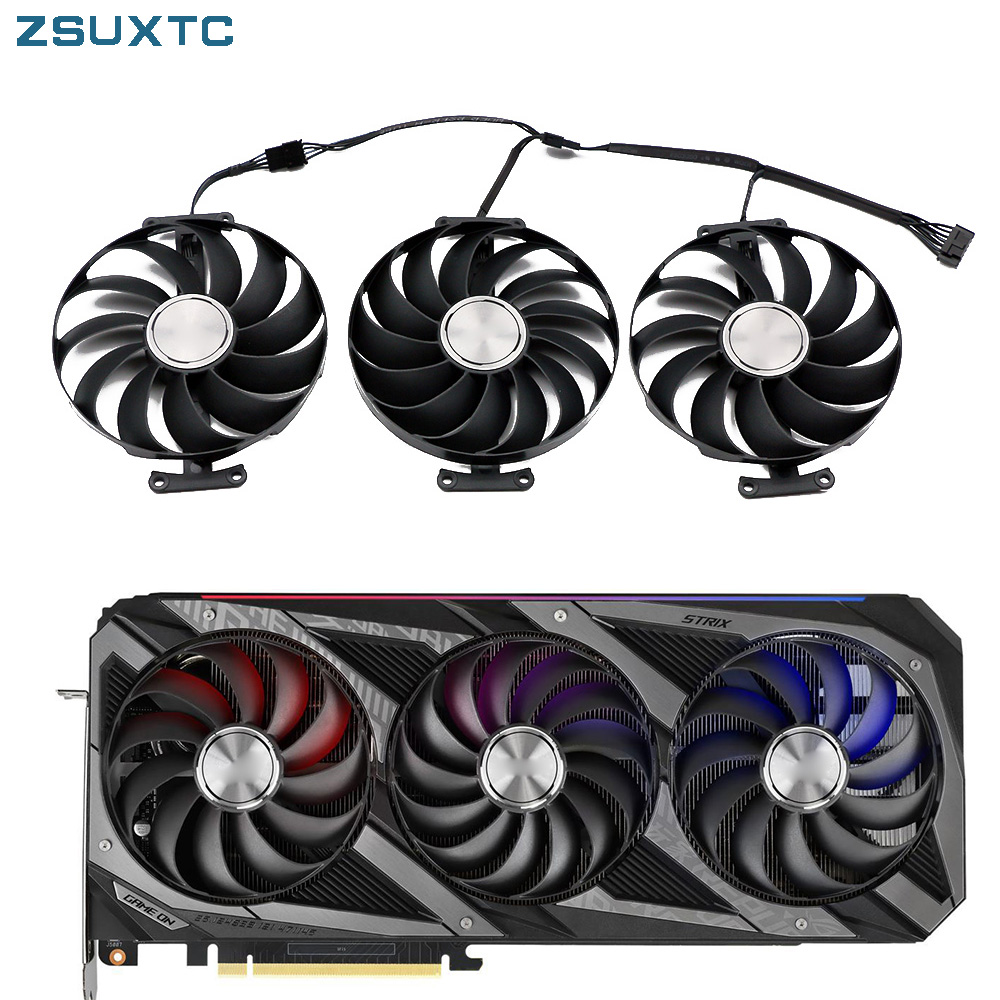 Sostituzione ventola scheda grafica CF1010U12D da 95 mm ASUS Rog Strix RTX 3060 3070 3080 Ti 3090 Gaming GPU Cooler RX 6700 Scheda grafica