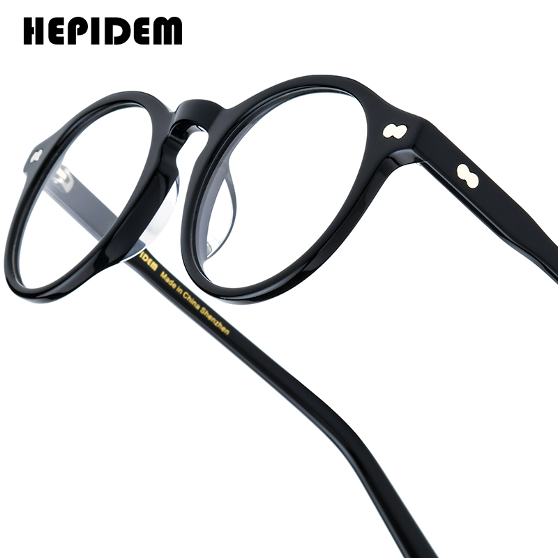 HEPIDEM acétate lunettes cadre femmes 2025 nouvelle marque ronde lunettes de créateur japonais à la main lunettes lunettes Miltzen 9401