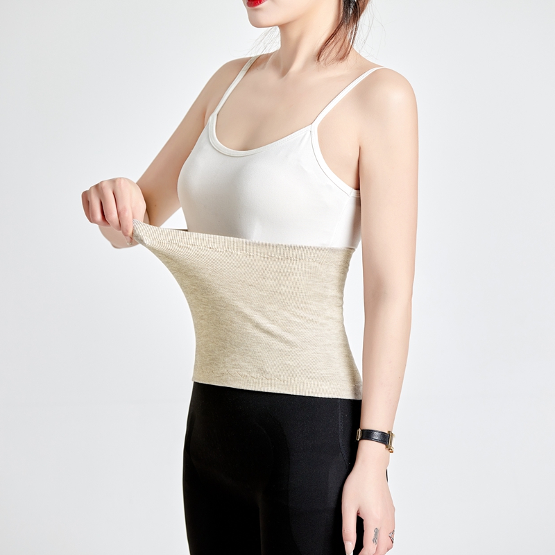 Paño de algodón elástico Unisex, soporte térmico para cintura, Abdomen, espalda, calentador de presión, ropa interior, faja de invierno, soporte para bolsa de estoma