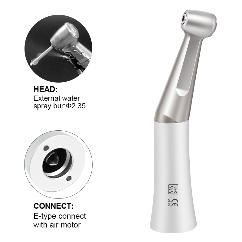 FX สไตล์ความเร็วช้า Handpiece PUSH ปุ่มอัตราส่วน 1:1 Contra ANGLE พร้อมลูกปืนขัดเครื่องมือทันตแพทย์