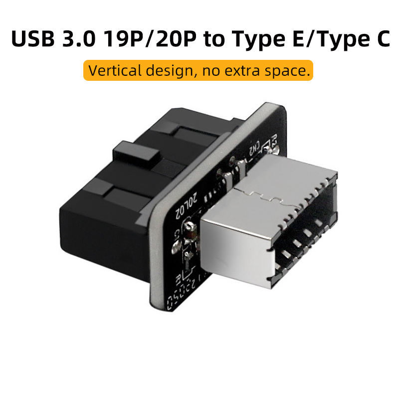 USB 3.0 20Pin/19P Interne Header naar Type E Adapter Connector USB 3.1 20 Pin Converter voor Type C Voorpaneel Moederbord