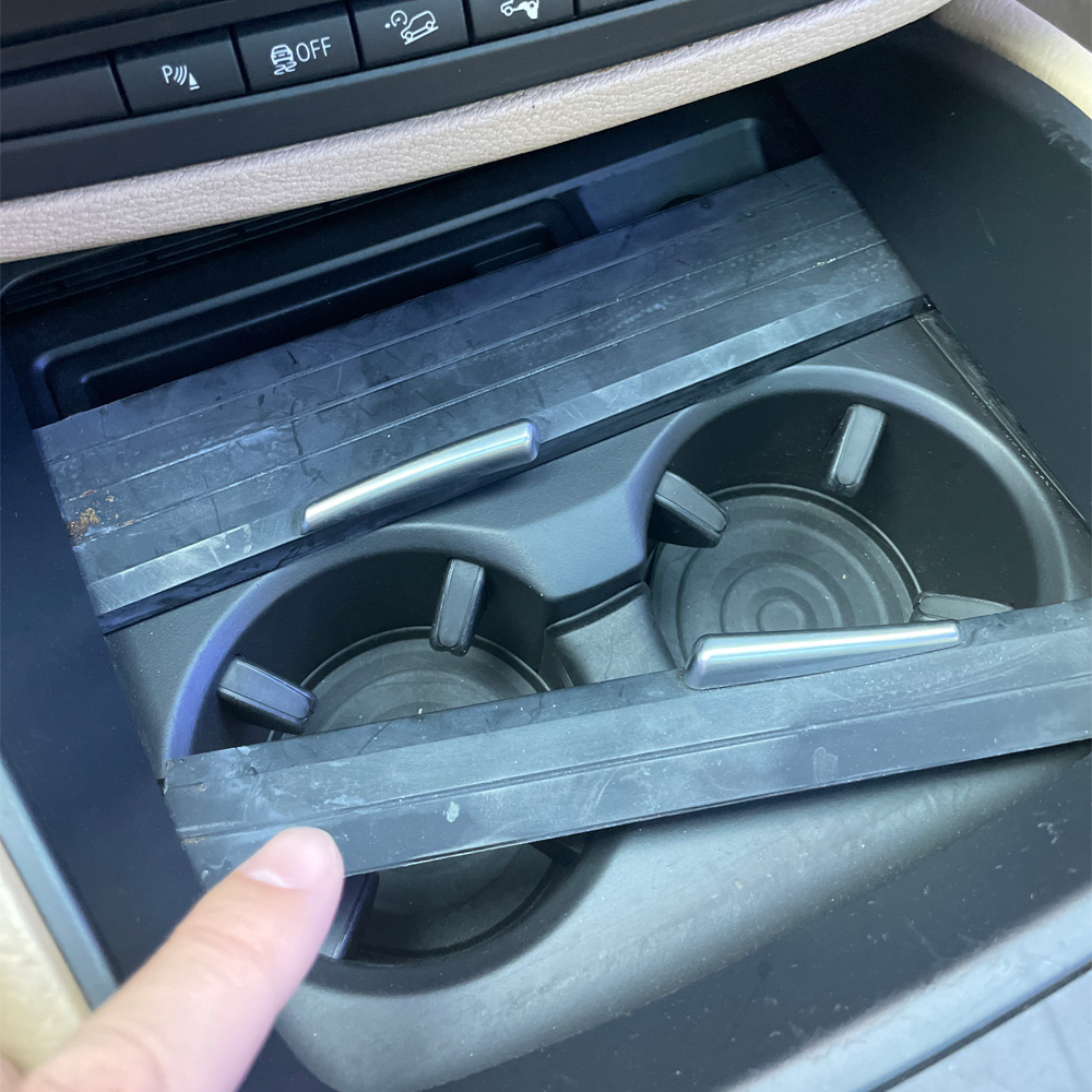 Neu-für bmw x5 x6 e70 e71 e72 2008-2015 Innen konsole Trinkwasser halter Abdeckung Getränke halter Reiß verschluss Getränke halter Zug platte