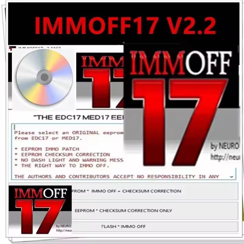 Программное обеспечение IMMOFF17 с кейгеном для неограниченной установки EDC17 Immo Off, программа для ЭБУ NEUROTUNING Immoff 17 и видеоинструкция по установке.