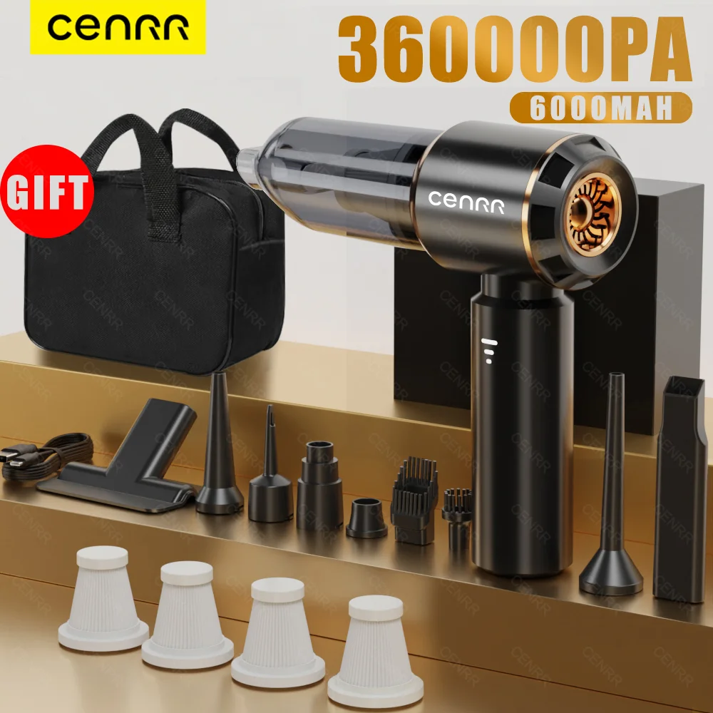 CENRR 360000 PA Мини-автомобильный пылесос Беспроводной Мощный беспроводной автомобильный пылесос Ручной портативный пылесос Бытовая техника