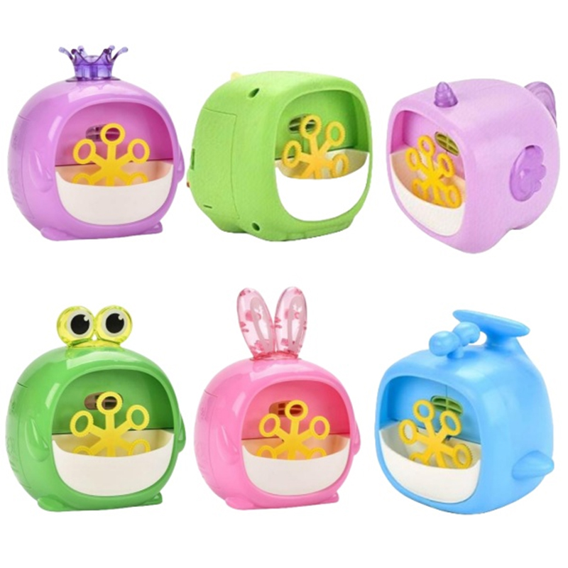 Lustige Blase Maschine Cartoon Dinosaurier Frosch Tier Magische Seife Wasser Blase Gebläse Handheld Weihnachtsgeschenke für Kinder Jungen Mädchen