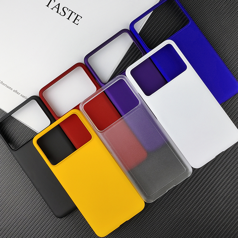 Простой ультратонкий матовый жесткий чехол для телефона Xiaomi Poco X6 Pro X6Pro Redmi K70 Pro K70E, задняя крышка из ПК с защитой от отпечатков пальцев
