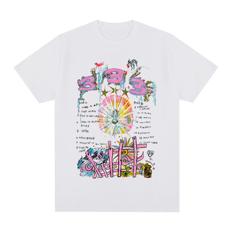 Bladee 333 koszulka hip-hopowa szwedzka bawełna męska koszulka nowa koszulka TSHIRT damska topy
