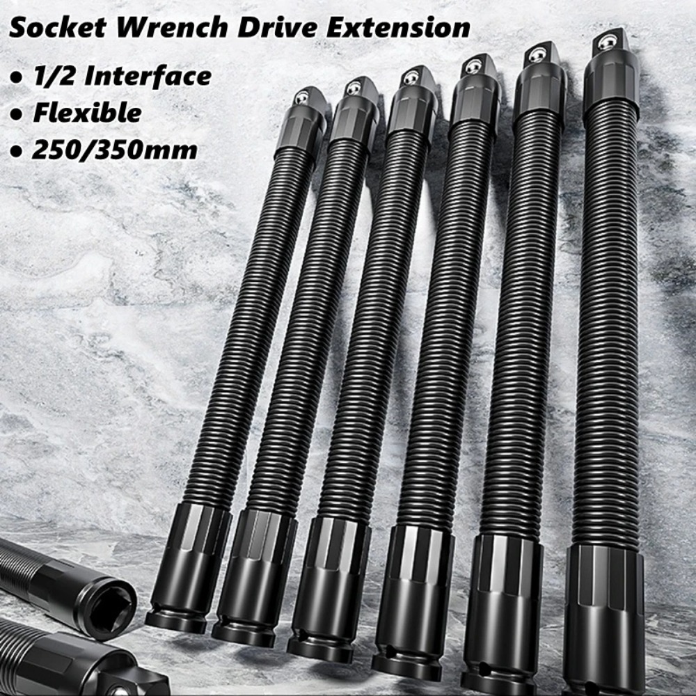 Barra de Extensión Flexible de 1/2 Pulgada para Llave de Tubo - Barras de Extensión de Tubo Ajustables y Flexibles para Mayor Alcance