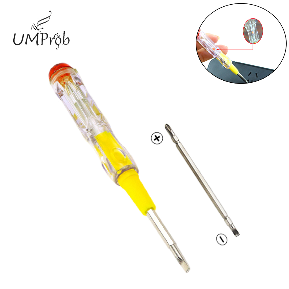 Pluma de prueba multifunción, herramienta de destornillador de doble cabezal, contacto de inducción eléctrica para el hogar, electricista