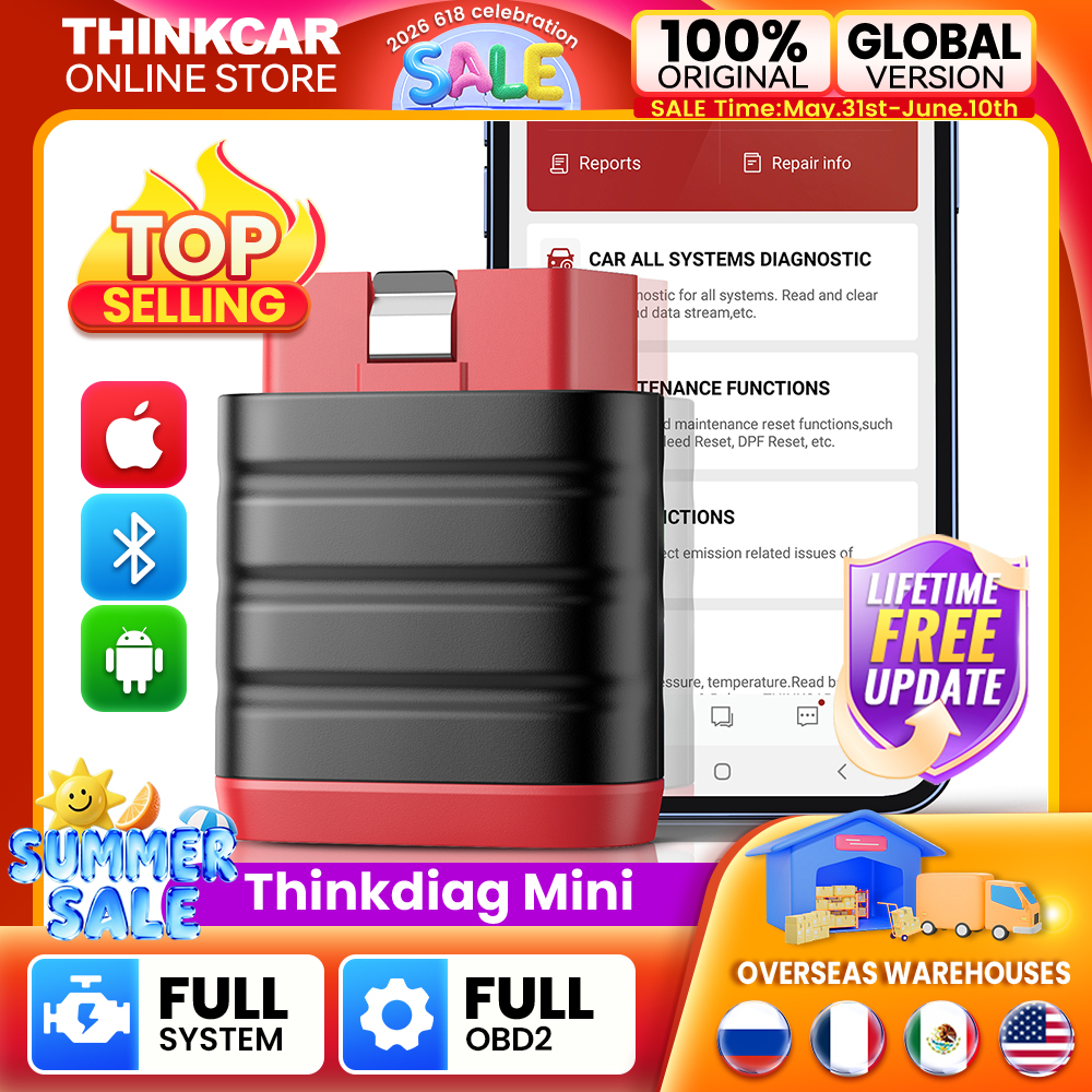 THINKCAR ThinkDiag Mini Automotive OBD2 Scanner Car Diagnostic Tools OBD Code Reader All System Diagnosis Lifetime Free Updater