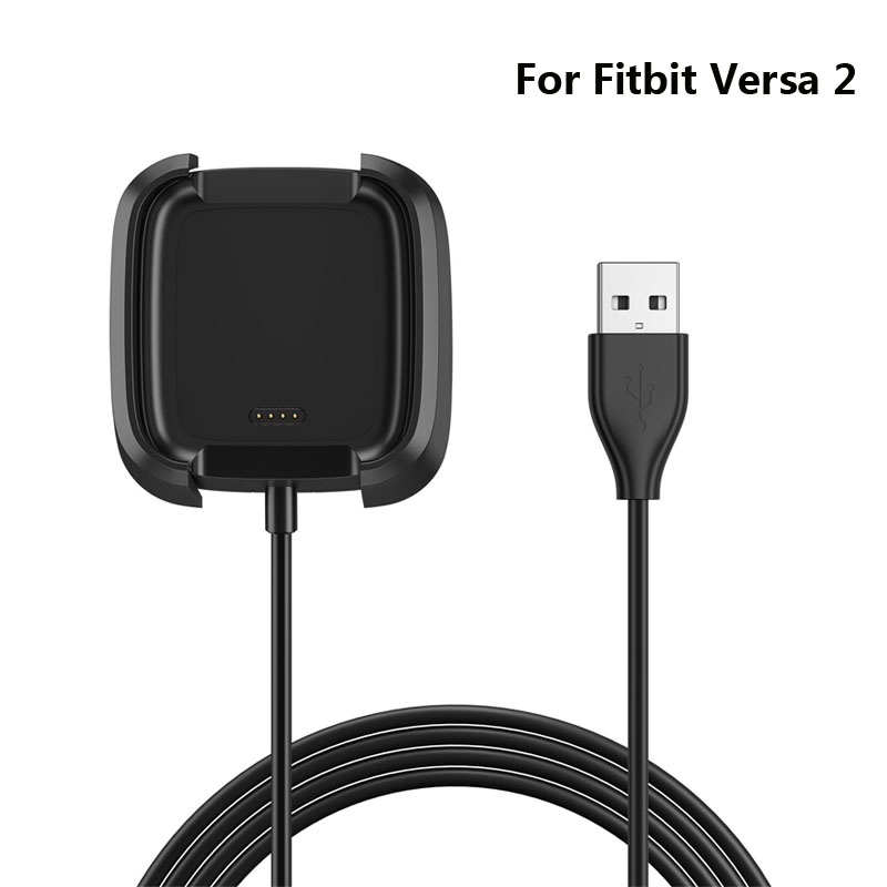 Fast USB Charger for Fitbit Versa 2 Charging Cable for Fitbit Versa 2 Charger Dock Stand Cradle Smart Watch Accessories