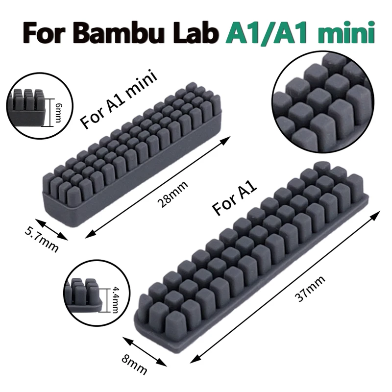 Dysza szczotka silikonowa do Bambu Lab A1/A1mini szczotka do czyszczenia szorowarki montowane na gorącym łóżku narzędzie do czyszczenia dla części drukarki 3D Bambulab