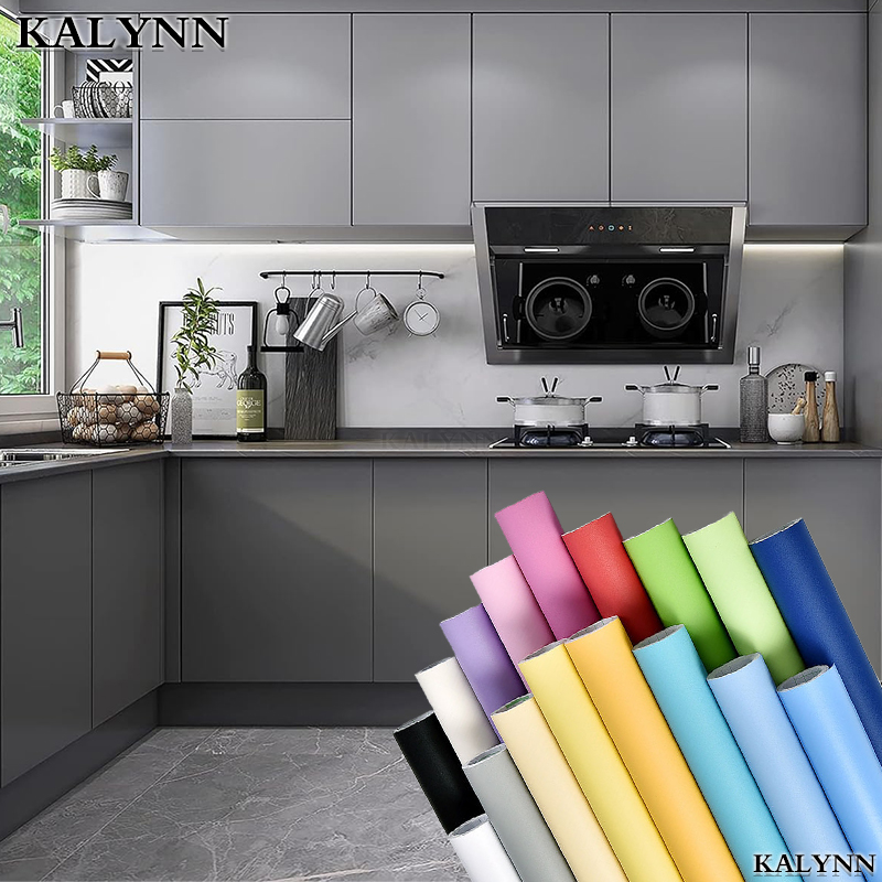 Winylowa tapeta samoprzylepna, kolorowy papier kontaktowy wodoodporny papier ścienny do odklejania i przyklejania, naklejka ścienna na blat kuchenny