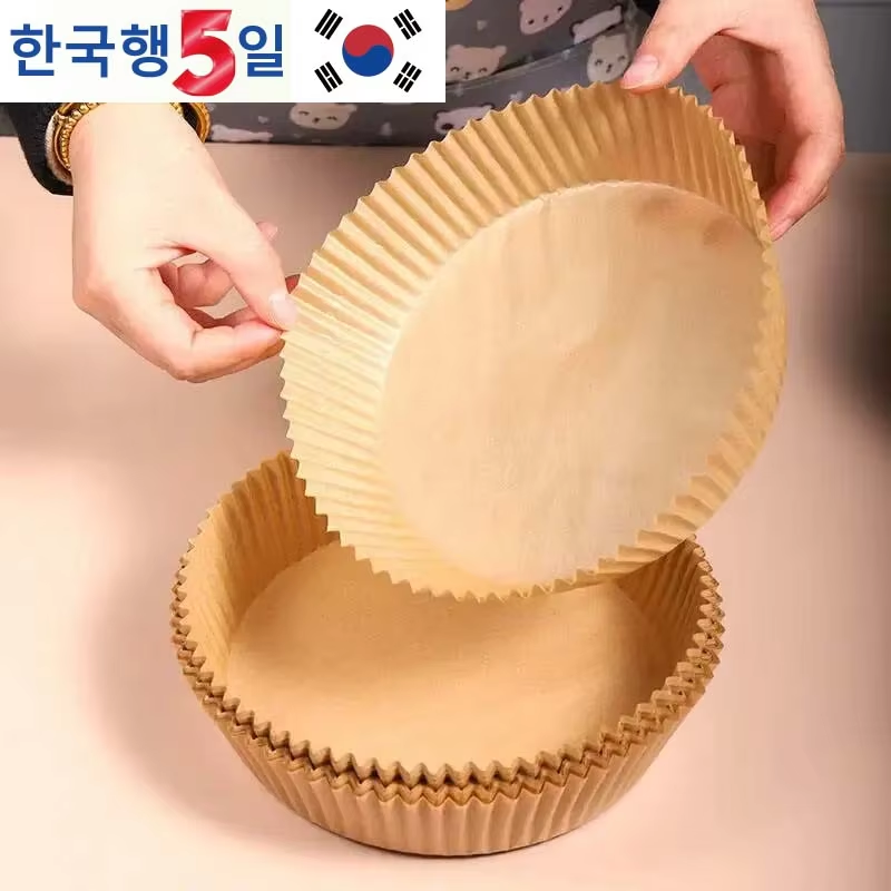 エアフライヤー専用紙ケーキカップ抗油性アンチスティック油吸収防水高温エアフライヤー紙 50 個 16 センチメートル