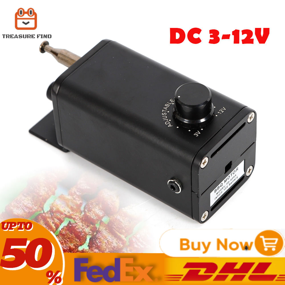 Kit motore per griglia per barbecue Motore per barbecue elettrico per girarrosto per barbecue portatile DC 3-12V 15W