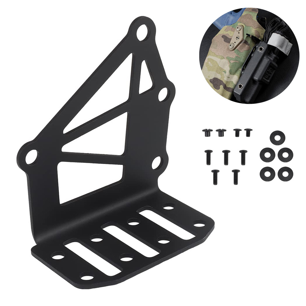 Taktische Holster Negative Cant Platte Ausrüstung Montieren Airsoft Pistole Fall NCPE Verlängerung Tourniquet Front Montage Plattform