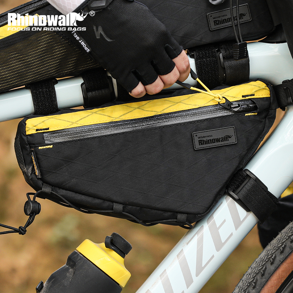 Rhinowalk Fiets Driehoek Tas Waterdicht 1.7L Fiets Voorframe Tas Bikepacking Fietsen Reizen Opbergtas Multi-Compartiment