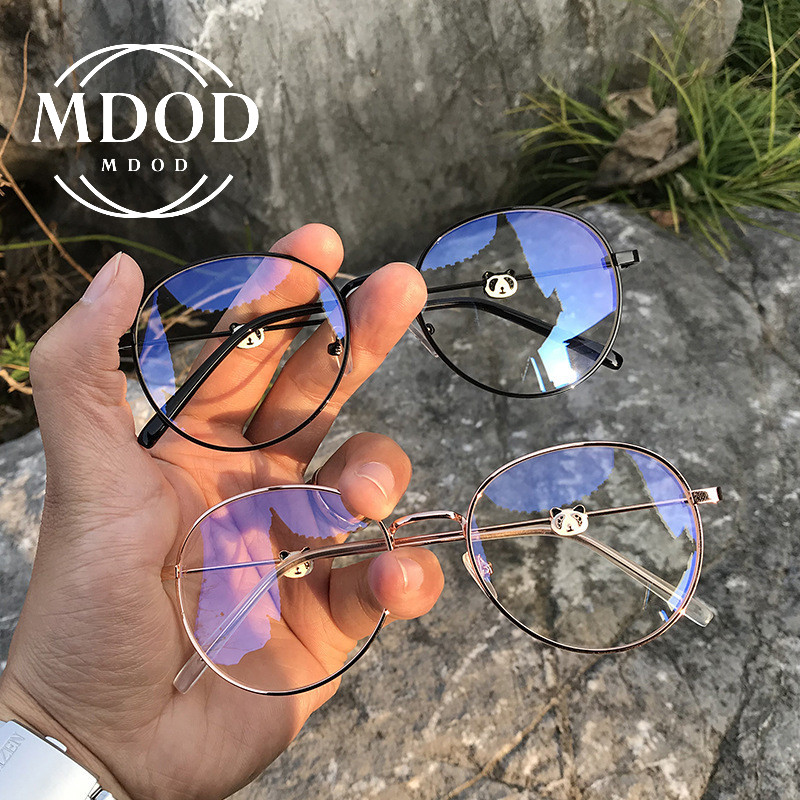 Luxury Brand Design Panda miopia occhiali oversize Boy Girl per adolescenti Hign Clear Lens Degree 0 Anti Blue -0.5 -1.5 -2.0 -4.0