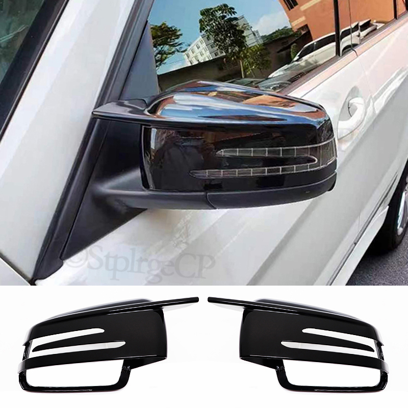 Acessórios de modificação capa de espelho lateral para merced-benz cls classe w218 2011-2017 cls350 cls400 cls500 cls550 estilo esporte