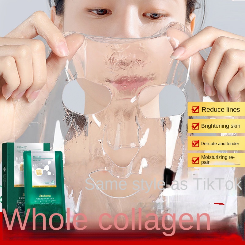 5 個 * 30 ミリリットル Tiktok ホット販売海藻コラーゲン充填クリスタルマスク補充フルーツゼリー肌透明マスクスキンケアマスク