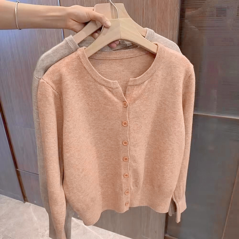 女性用ニットカシミヤセーター,ルーズ,ショート,ラウンドネック,韓国暖かい,カジュアル,セーター,トップス,新作ファッション