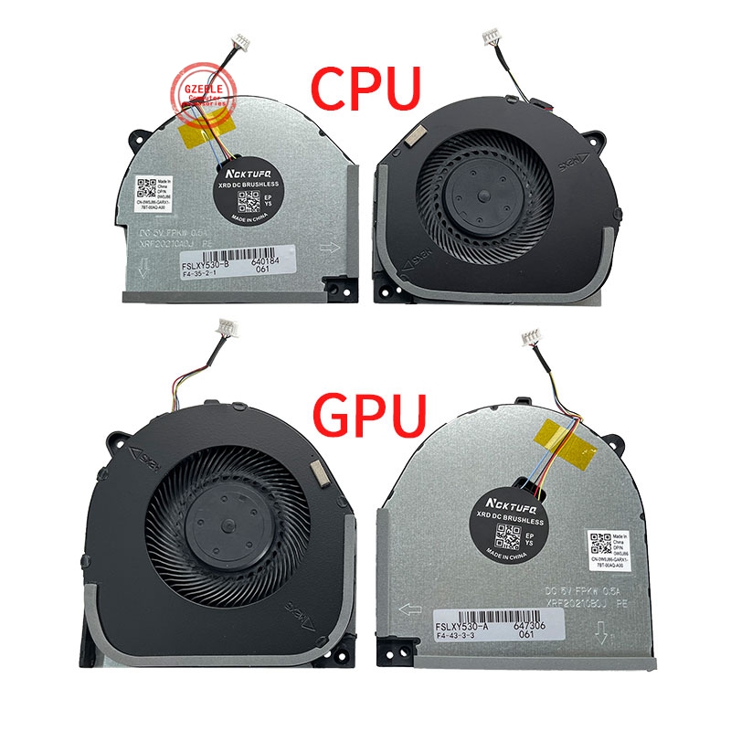 Ventilador de refrigeración para ordenador portátil CPU GPU para Lenovo Legion Y7000 2018 Y7000-1060 1050 Y530 Y530-15ICH DFS 200105 BR0T 4 cables