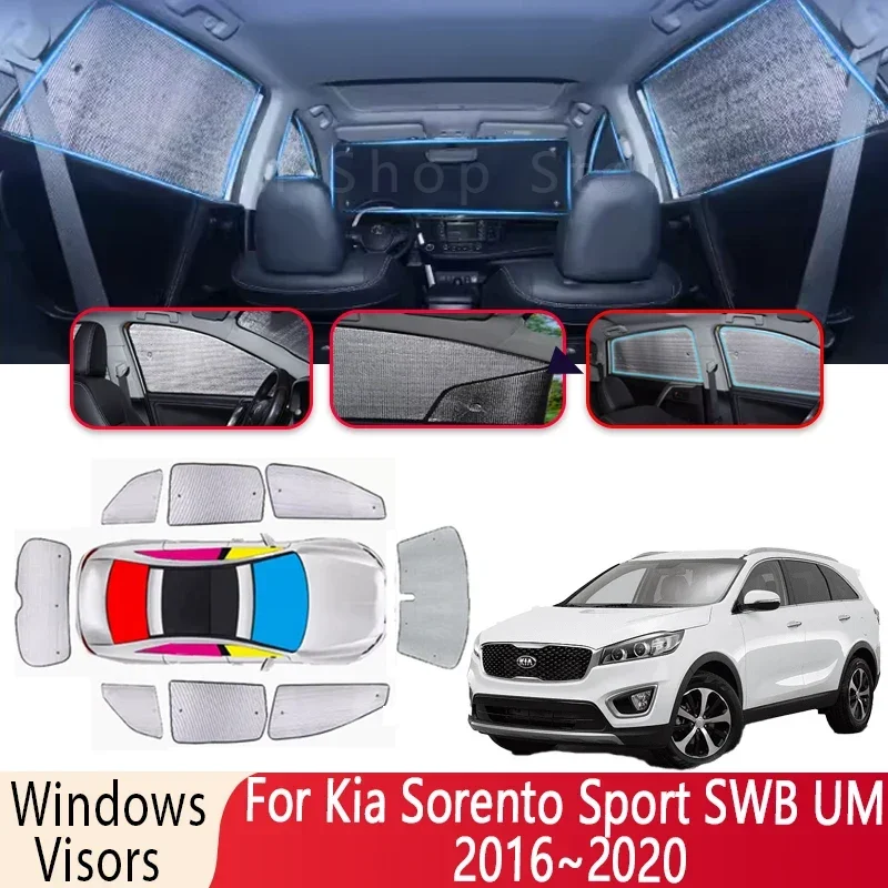 Zonnescherm Voor Kia Sorento Sport SWB UM 2016 ~ 2020 2018 Auto Warmte-isolatie Zonwering Zonnescherm Voorruit Vizier accessoires