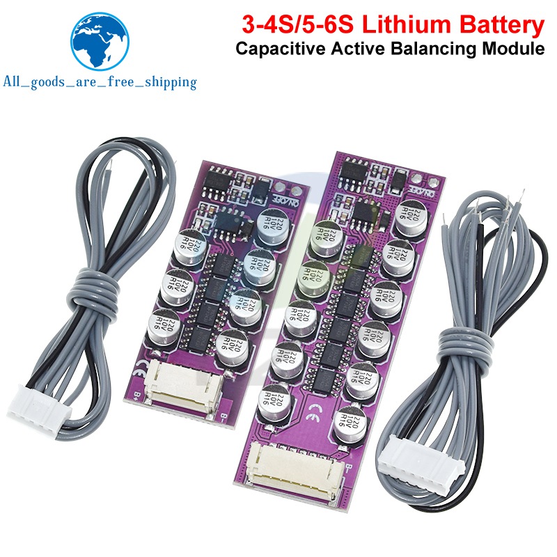 1,2 А BMS 3S 4S 5S 6S 18650, литиевая батарея, плата активного выравнивания, литий-ионный LiFePo4, балансир, балансир передачи энергии, конденсатор
