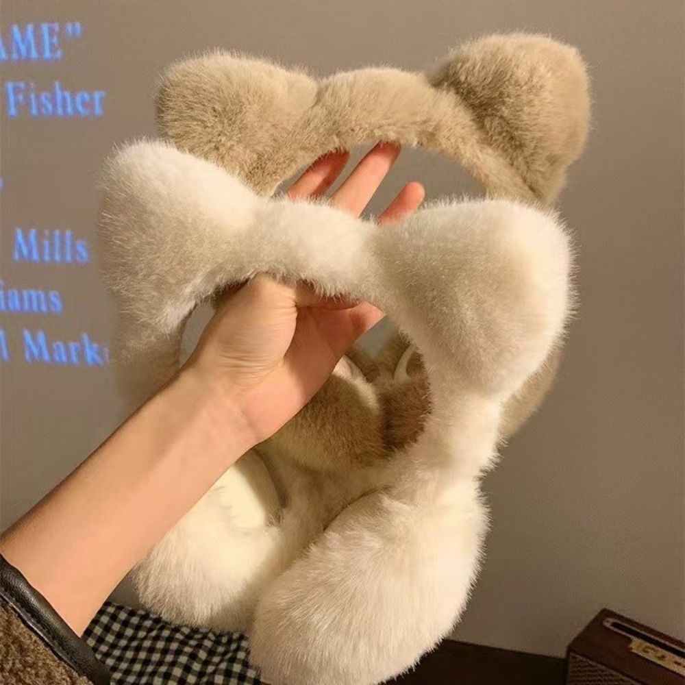 ที่ปิดหูแมวน่ารักกันลมฤดูหนาวที่อบอุ่นที่ปิดหูแบบพับได้แบบพับเก็บได้สำหรับผู้หญิงเด็กผู้หญิง