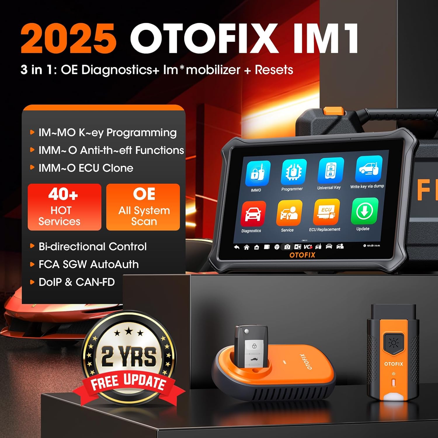 OTOFIX IM1 Autosleutel FOB Programmering Tool Alle systeemdiagnostische scantool Autosleutelprogrammeur IMMO Functietool 2-jarige update