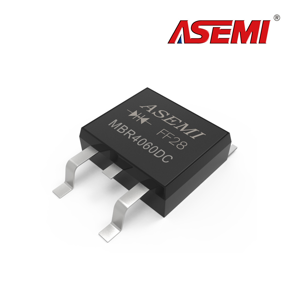 MBR4060DC 130 mil TO-263 Hochleistungs-Schottky-Barriere-Gleichrichterdiode 40 A 60 V ASEMI