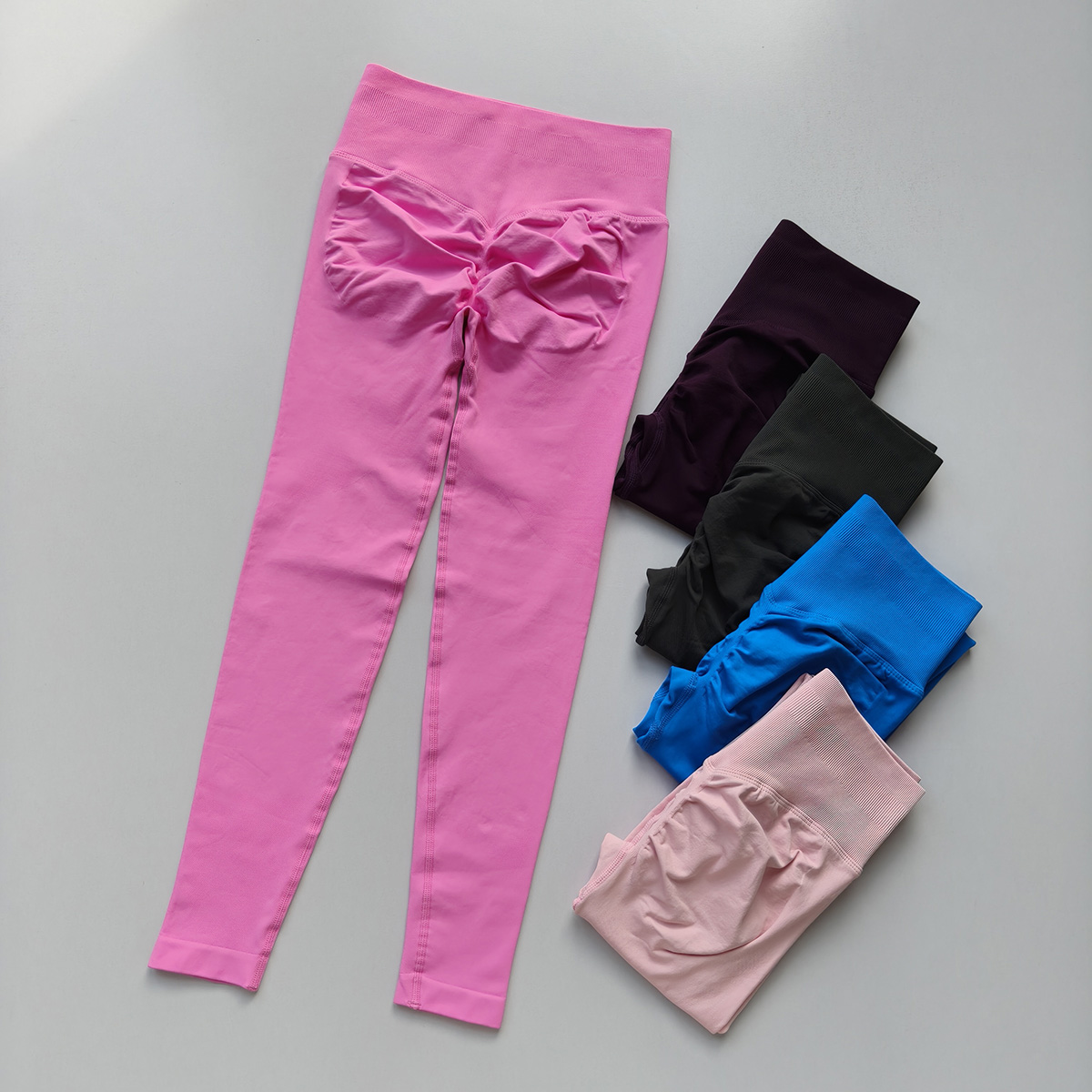 Mulheres de cintura alta sem costura ginásio yoga leggings push-up esporte collants alta elástica fitness correndo calças hip lift ginásio pilates wear