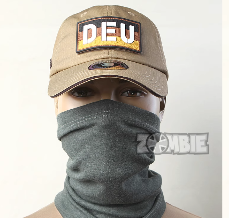 Sombrero casual de protección solar caqui táctico al aire libre alemán con gorra de béisbol con cierre de velcro