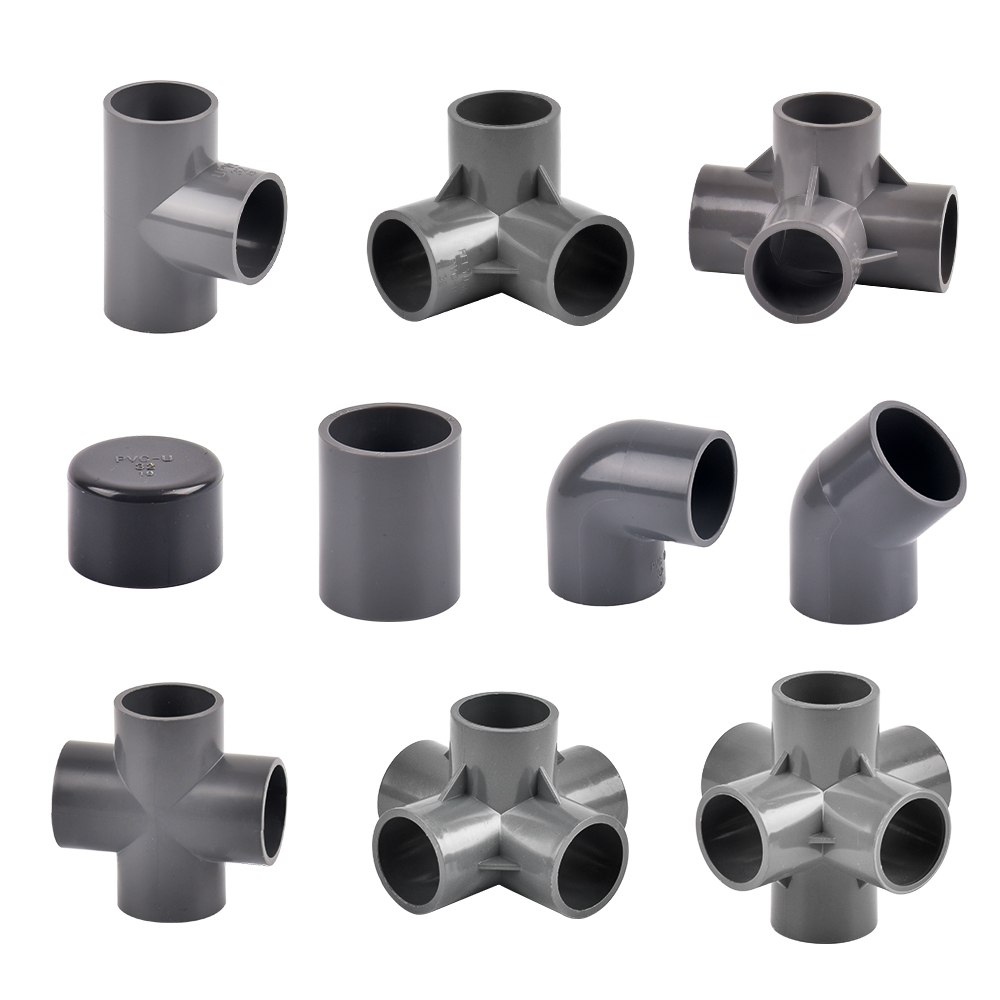 Diámetro interior 20/25/32mm conector de Pvc tridimensional de 3 vías/4 vías/5 vías accesorios de tubería de suministro de agua conectores iguales