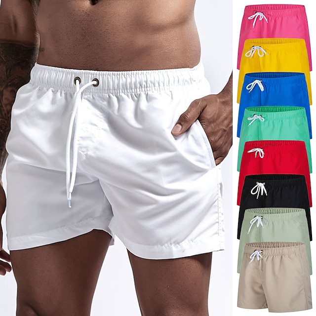Maiôs homem 2025 verão praia shorts malha forrado roupa de banho board shorts masculino troncos de natação roupas esportivas