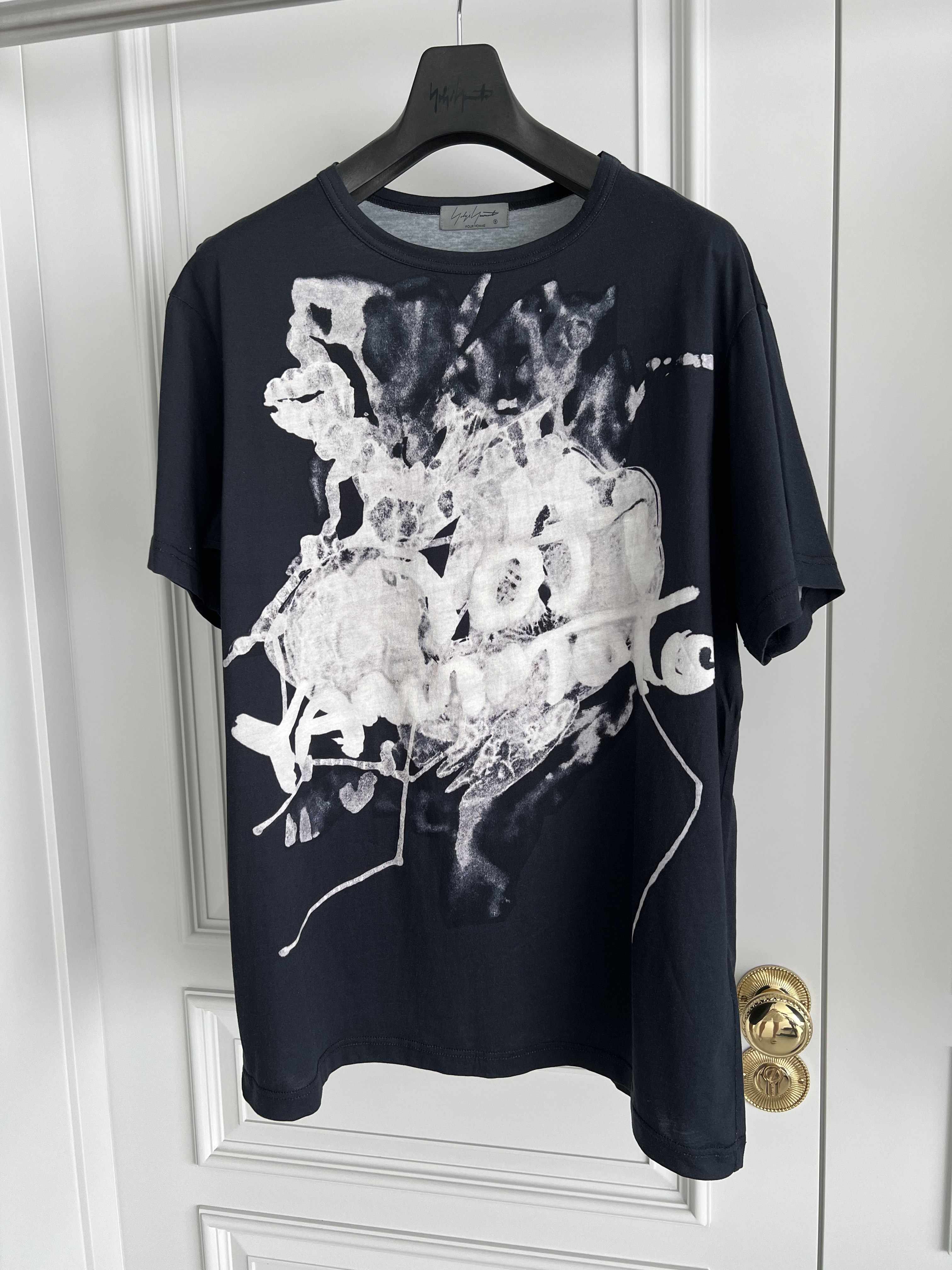 Suéter de punto estampado teñido anudado de algodón puro con temática oscura, diseño original de TOP-YAMAMOTO, para ropa de calle de moda