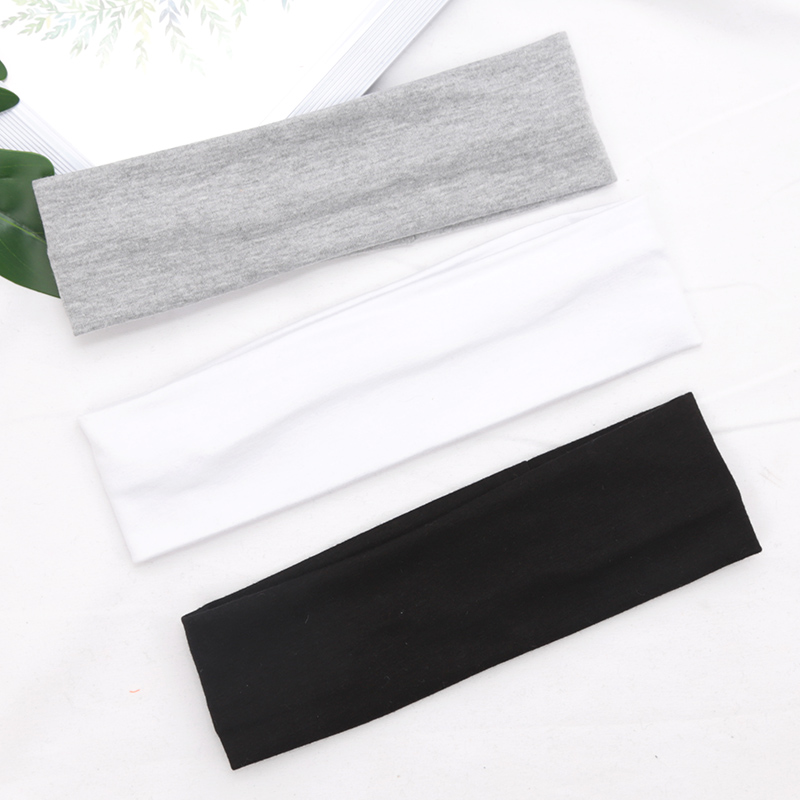 Diademas deportivas elásticas para el cabello para mujer, bandas sólidas para correr, Fitness, Yoga, accesorios para el cabello de maquillaje elásticos
