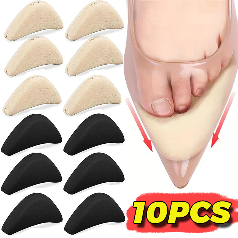 2-10 pçs inserção de salto alto antepé almofadas dedo do pé esponja plug palmilhas almofada alívio da dor protetor sapatos femininos almofada de enchimento frontal